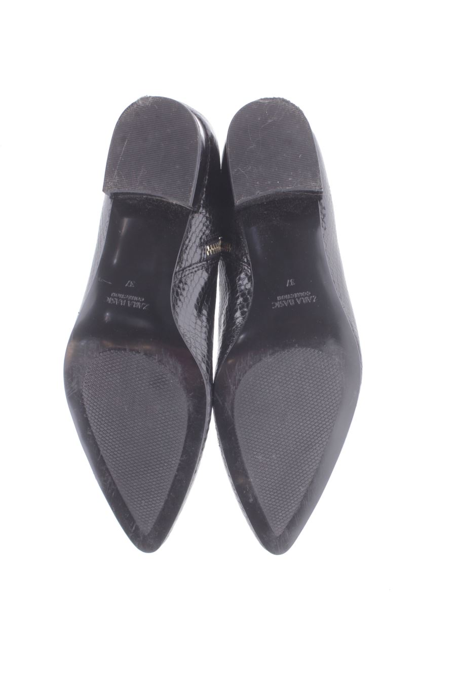 Botines de Zara de la talla 37, de color negro de