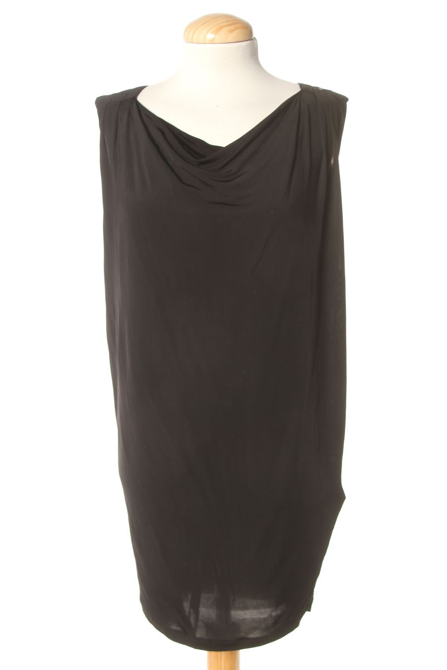 Vestido casual de salsa de la talla S, de color negro
