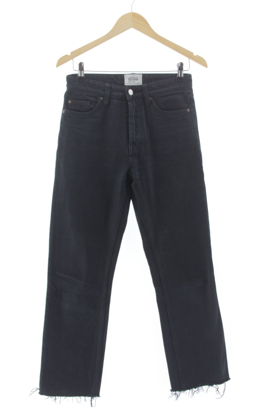 Vaquero de Trf ZARA de la talla 34 de color negro de ropa vaquera