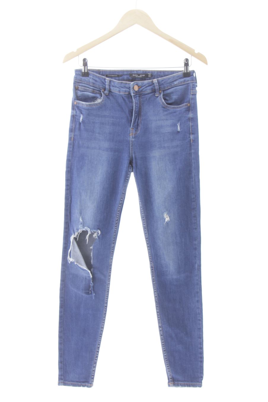 Vaquero de Bershka de la talla 38, de color azul de ropa vaquera