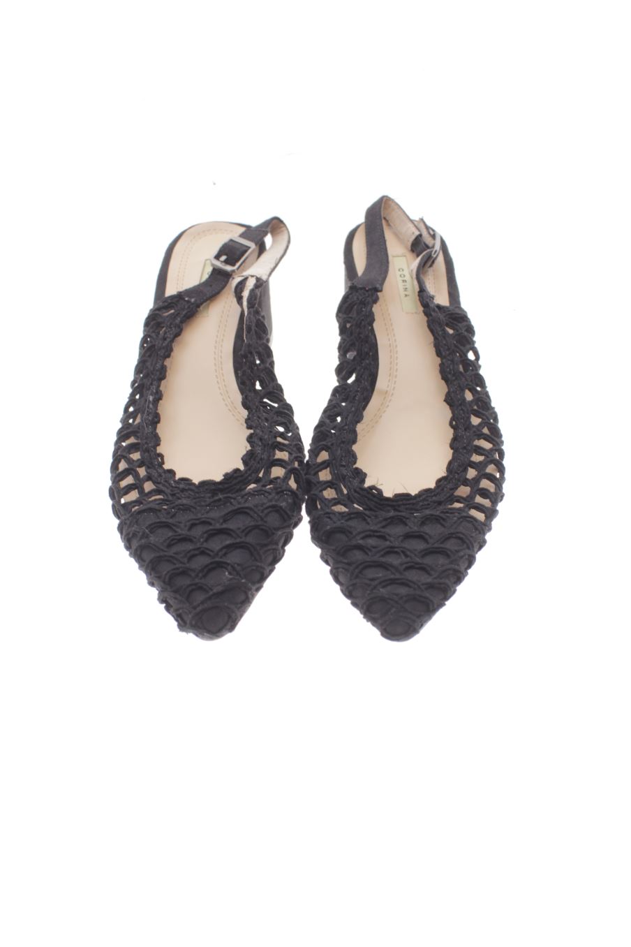 Sandalias tacon de Corina de la talla 40, de color negro de