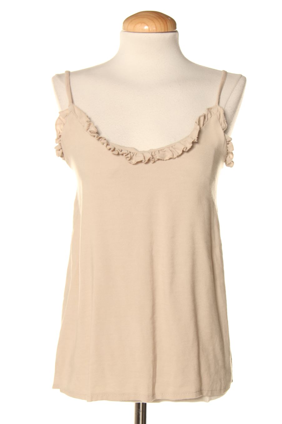 Aufwändiges Top von Made in italy Größe XS, Farbe Beige, für