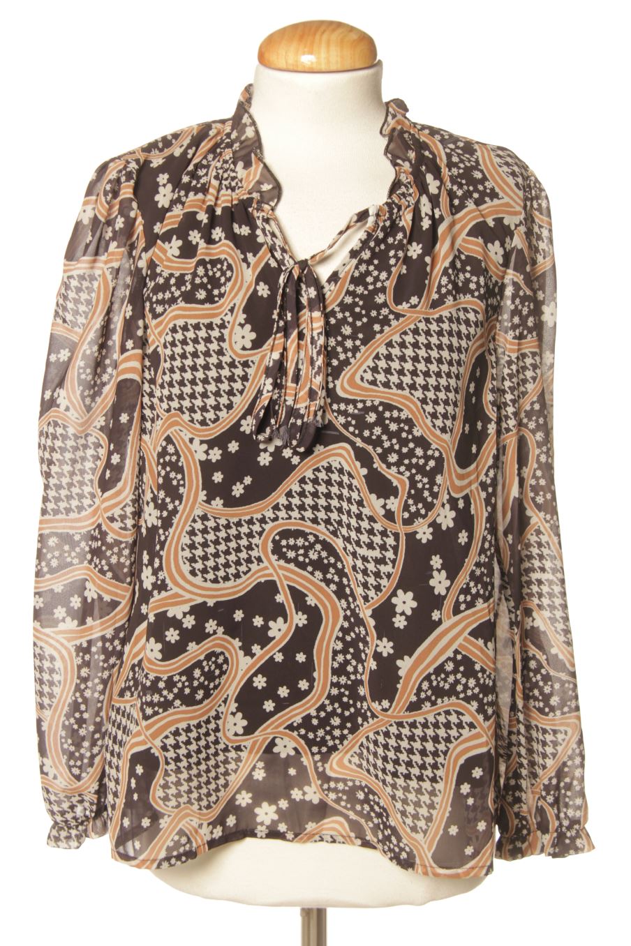 Blouse à manches longues JOVIAL de la taille S, de couleur imprimés