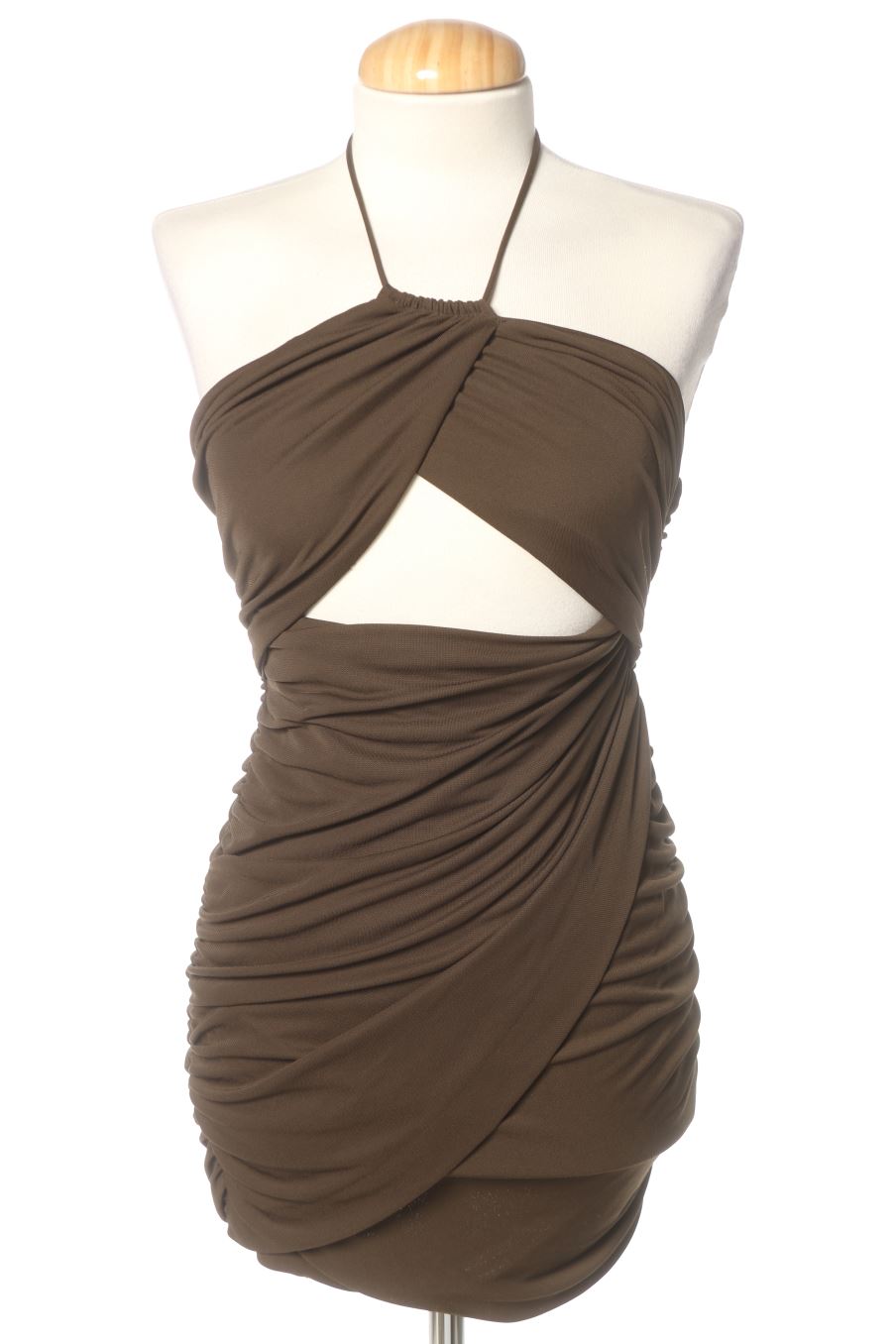 Vestido casual de Zara de la talla S, de color verde
