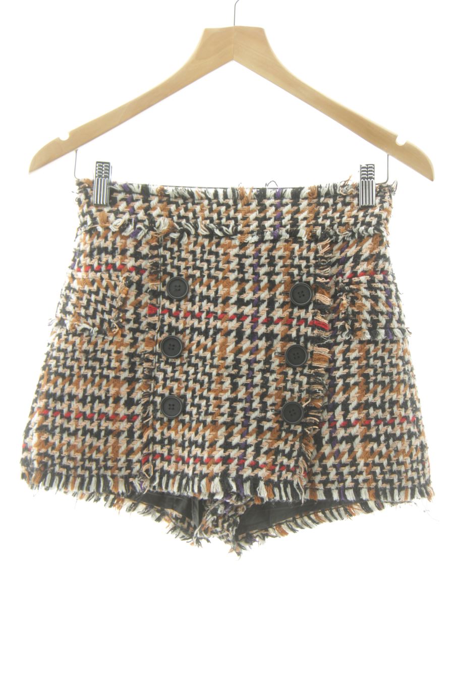 Shorts Bershka de la taille XS, de couleur carreaux