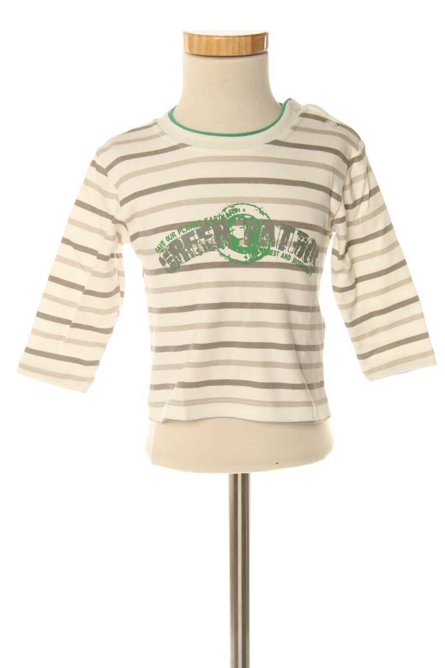 T-shirt manches longues babybol de la taille 12 mois avec une étiquette
