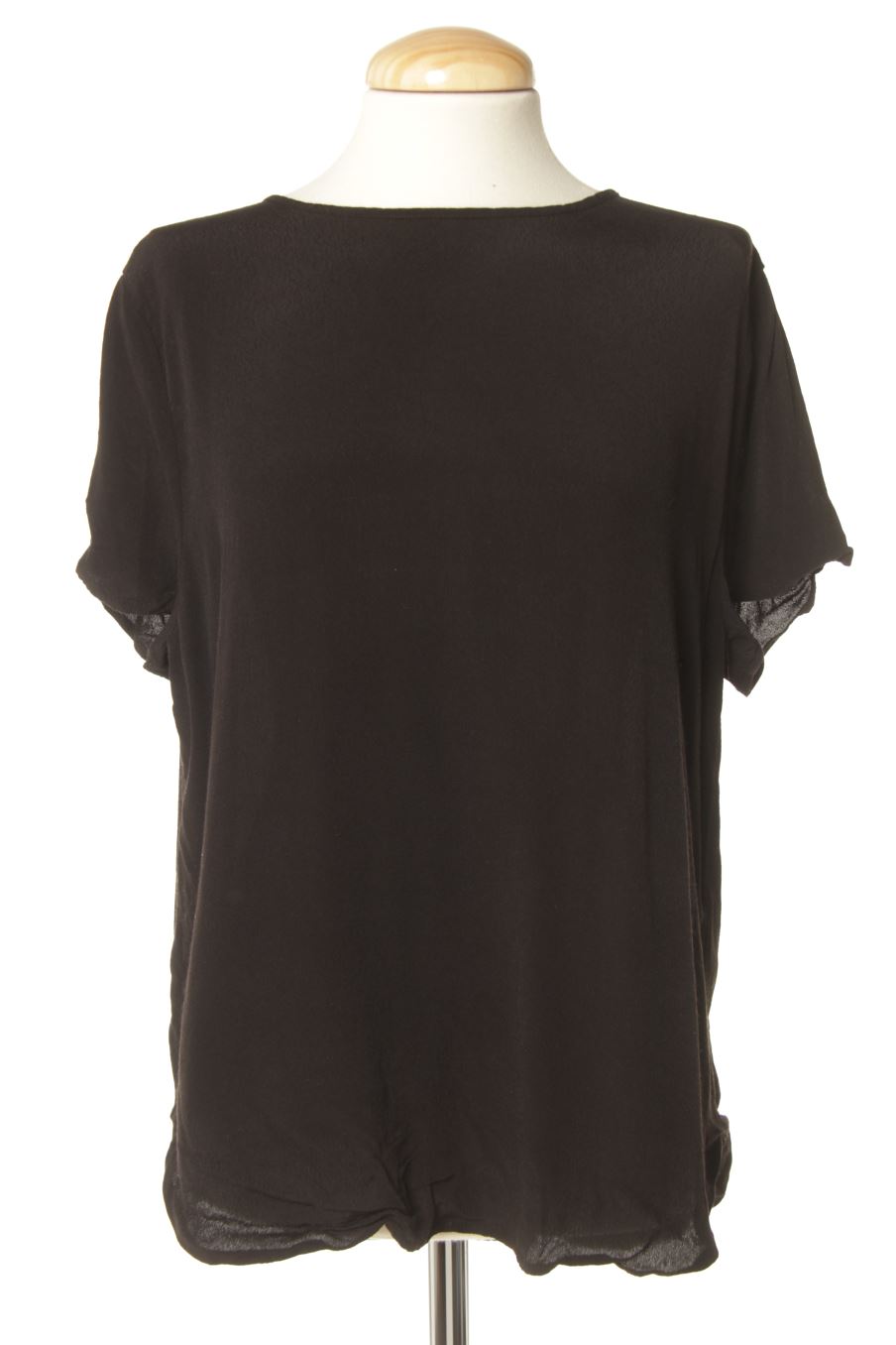 Blusa de manga corta de H&M de la talla 42, de color negro