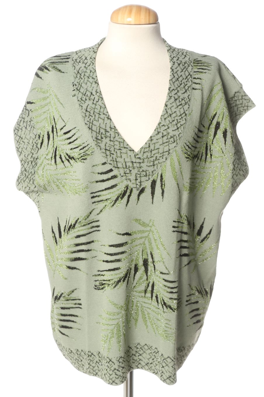 Pull Zara de la taille S, de couleur vert