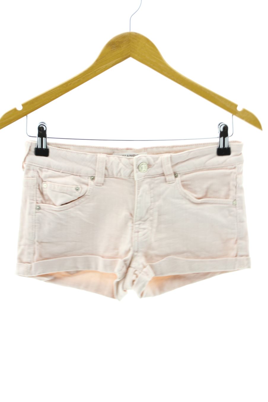 Pantalones cortos de Mango de la talla 32, de color rosa de ropa vaquera