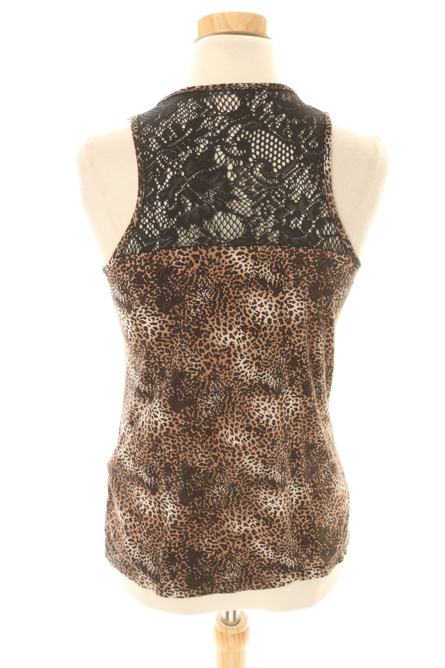 Camiseta sin mangas de Encuentro de la talla S, de color animal print