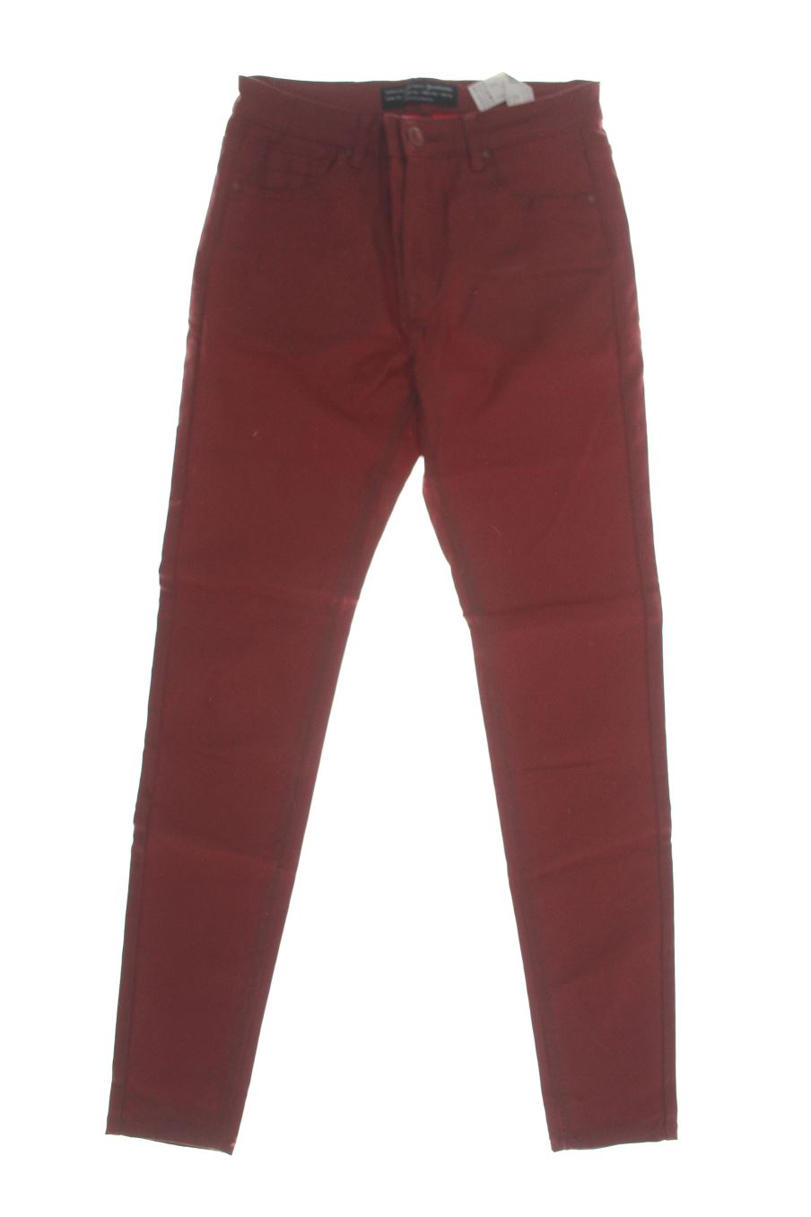 Jeans Stradivarius de la taille 38, de couleur rouge de denim
