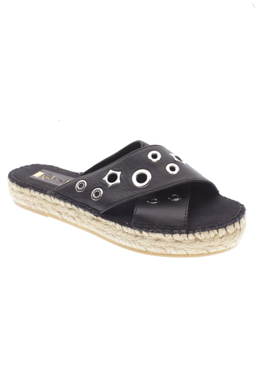Sandalias planas de Vidorreta (Shoes) de la talla 38, de color negro de