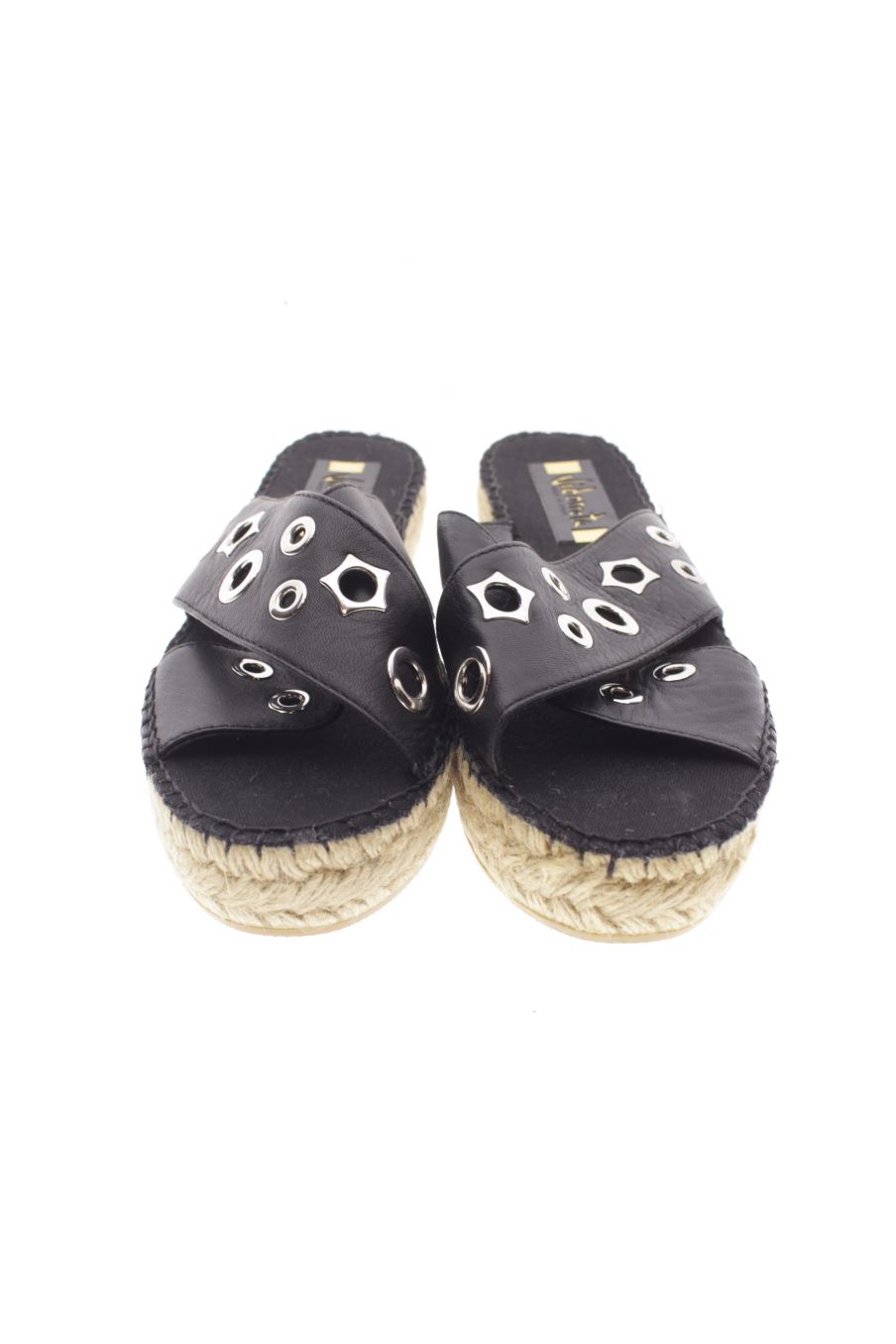 Sandalias planas de Vidorreta (Shoes) de la talla 38, de color negro de