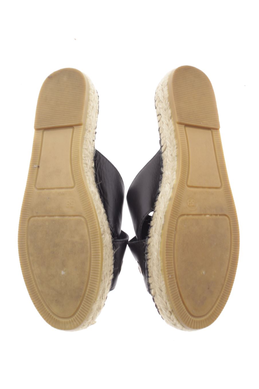 Sandalias planas de Vidorreta (Shoes) de la talla 38, de color negro de