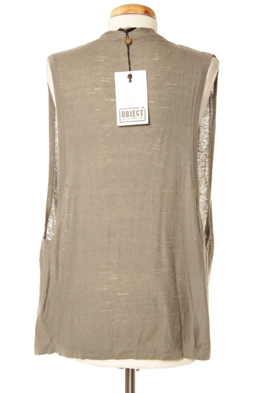 Chaleco de tela de Object de la talla XS, de color gris