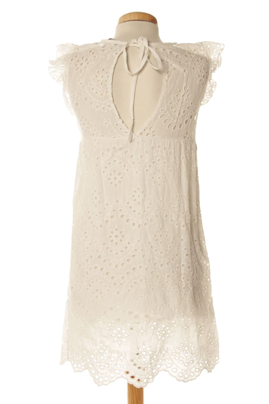 Robe casual Boohoo de la taille S, de couleur blanc
