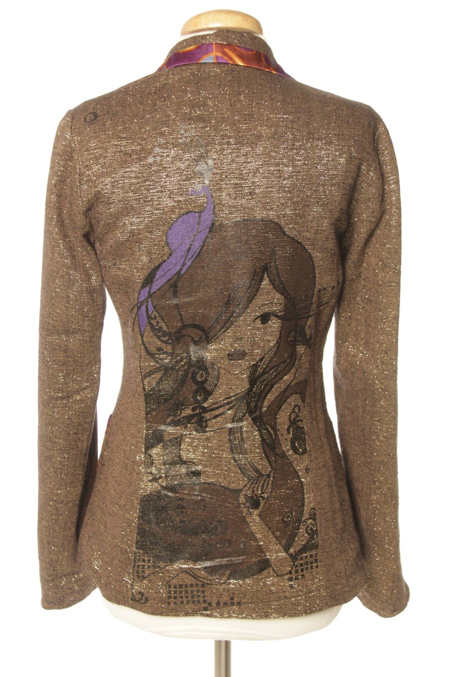 Blazer de Custo Barcelona de la talla 36, de color dorado