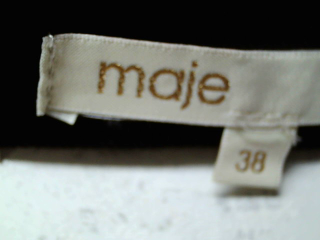 Jupe Maje de la taille 38, de couleur noir de denim