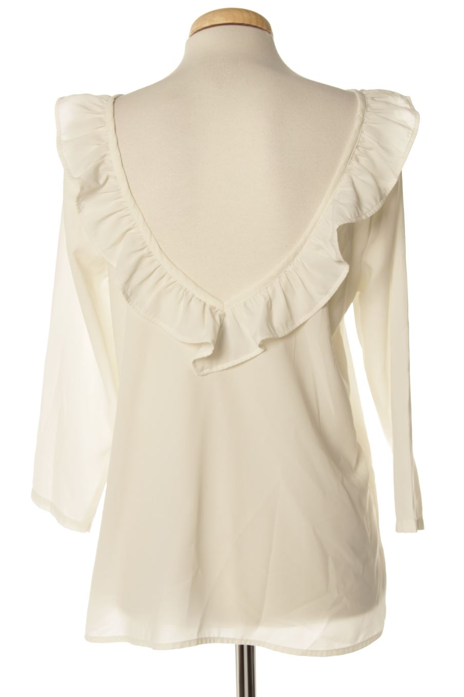 Blusa de manga larga de Compañía Fantástica de la talla M, de color blanco