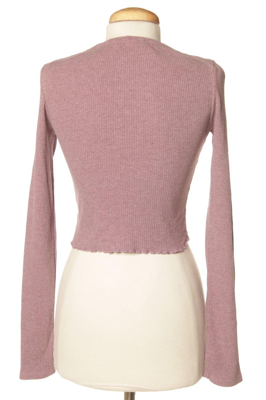 T-shirt à manches longues Pull & Bear de la taille S, de couleur pourpre
