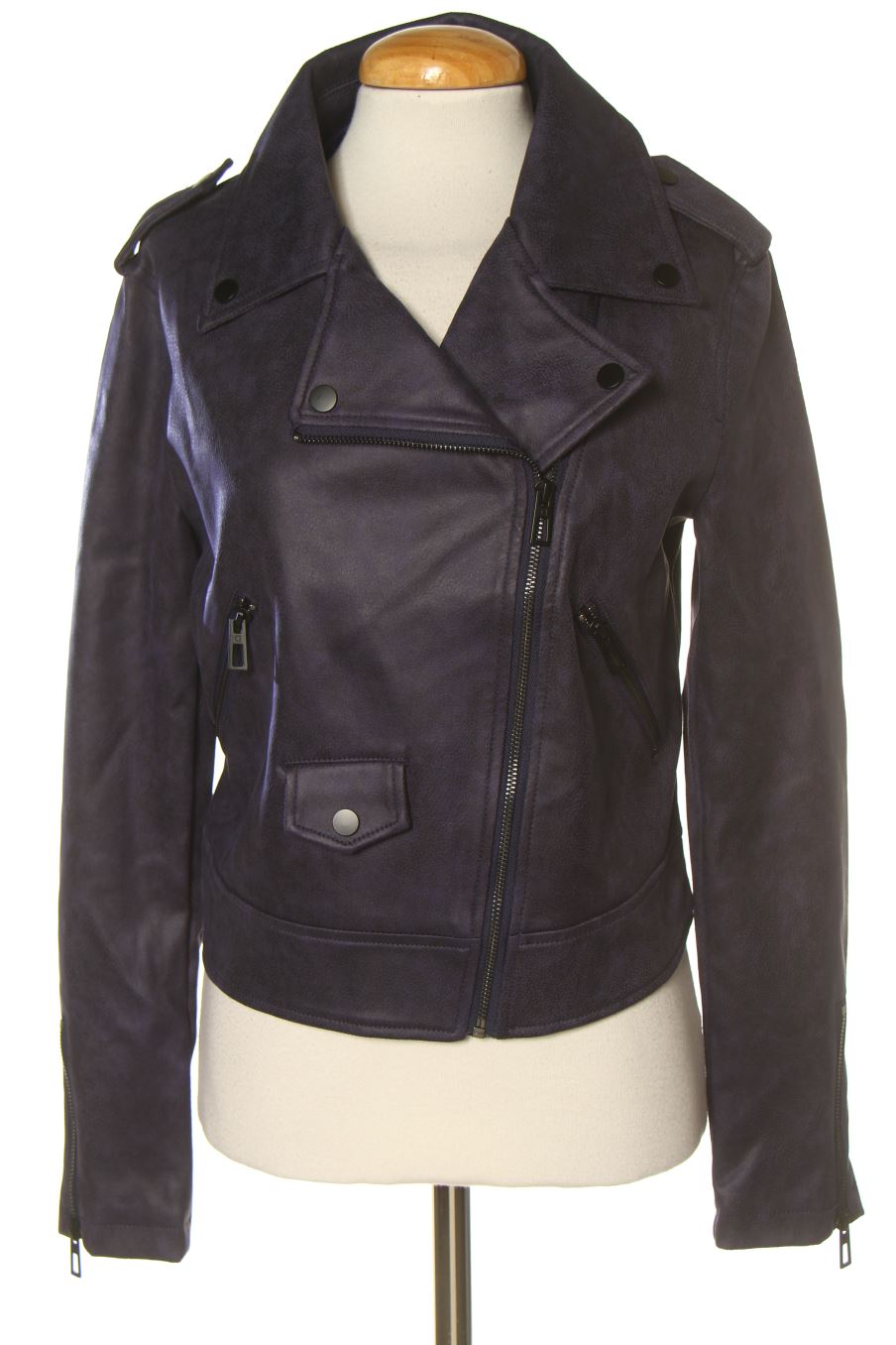 Jacke von Desigual Größe M, Farbe Violett, aus Leder für