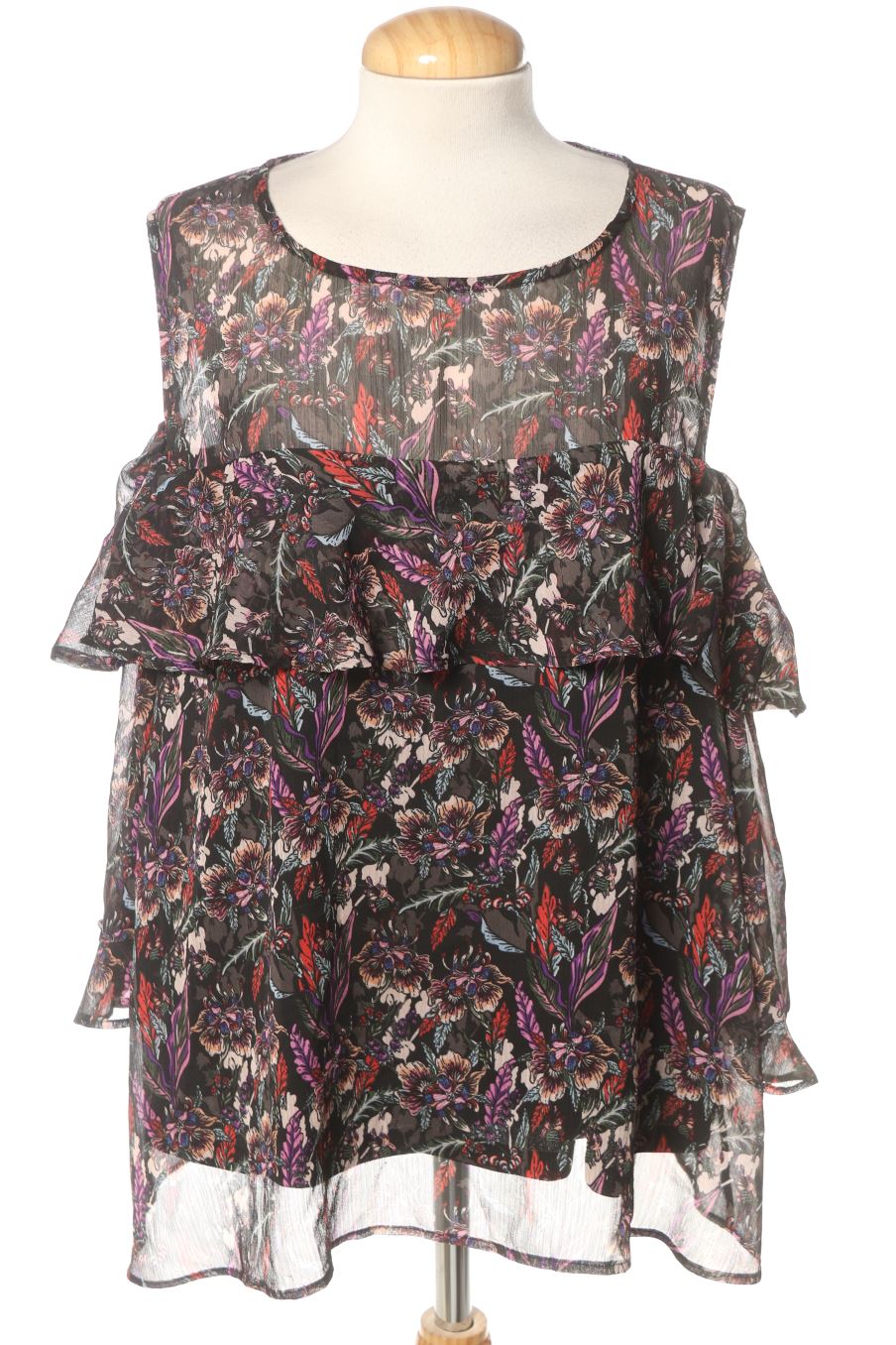 Langärmelige Bluse von MS Mode Größe 48, Farbe Aufdruck, für