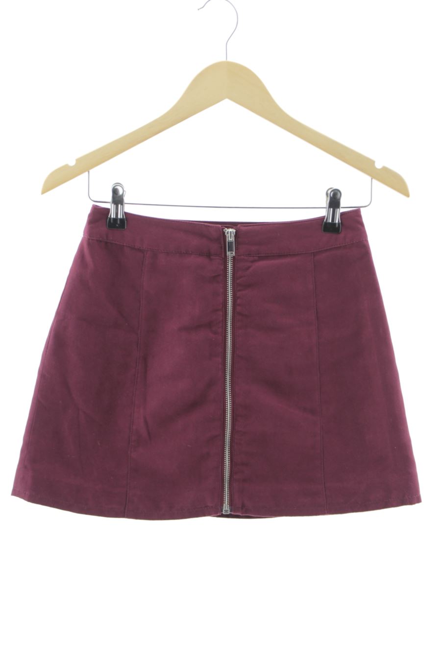 Falda de H&M de la talla 34, de color morado
