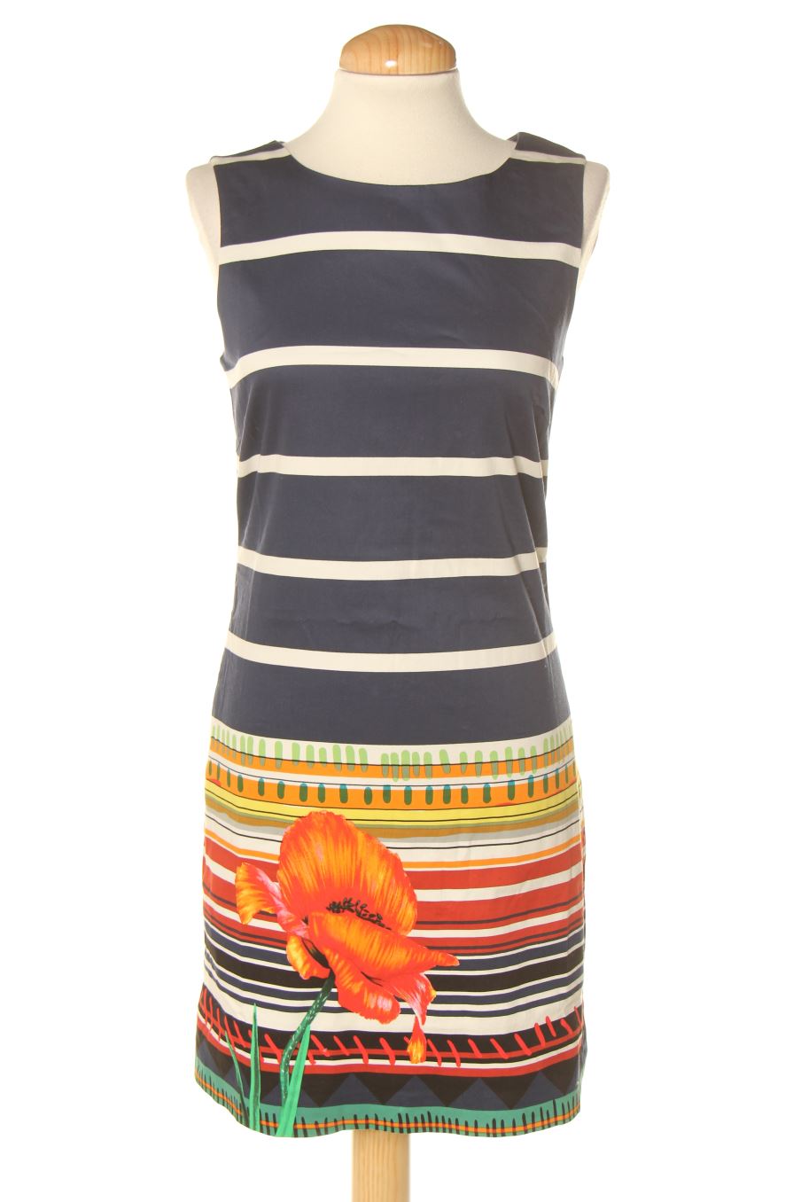 Robe casual Desigual de la taille 34 de couleur rayures