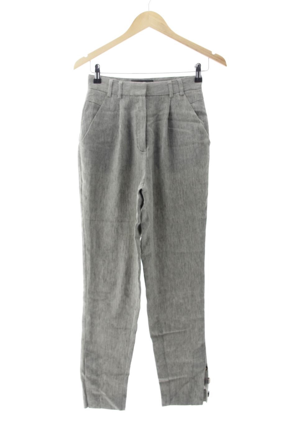 Pantalon Mango de la taille 34, de couleur gris