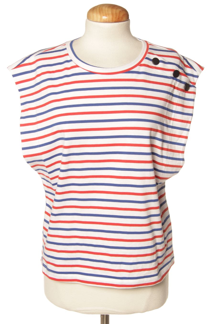 Camiseta de Zara de la talla M, de color rayas