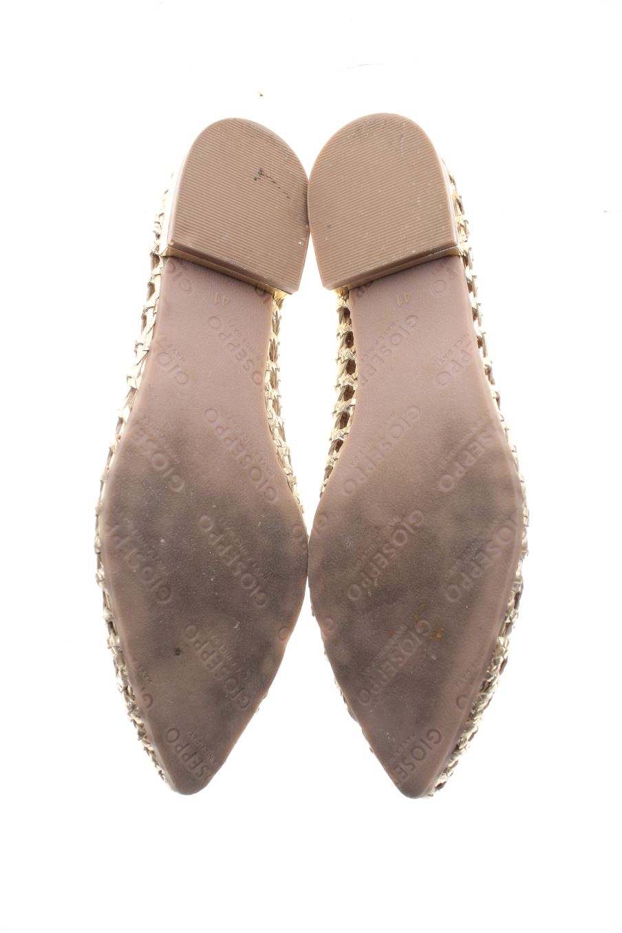Bailarinas de Gioseppo de la talla 41, de color dorado de
