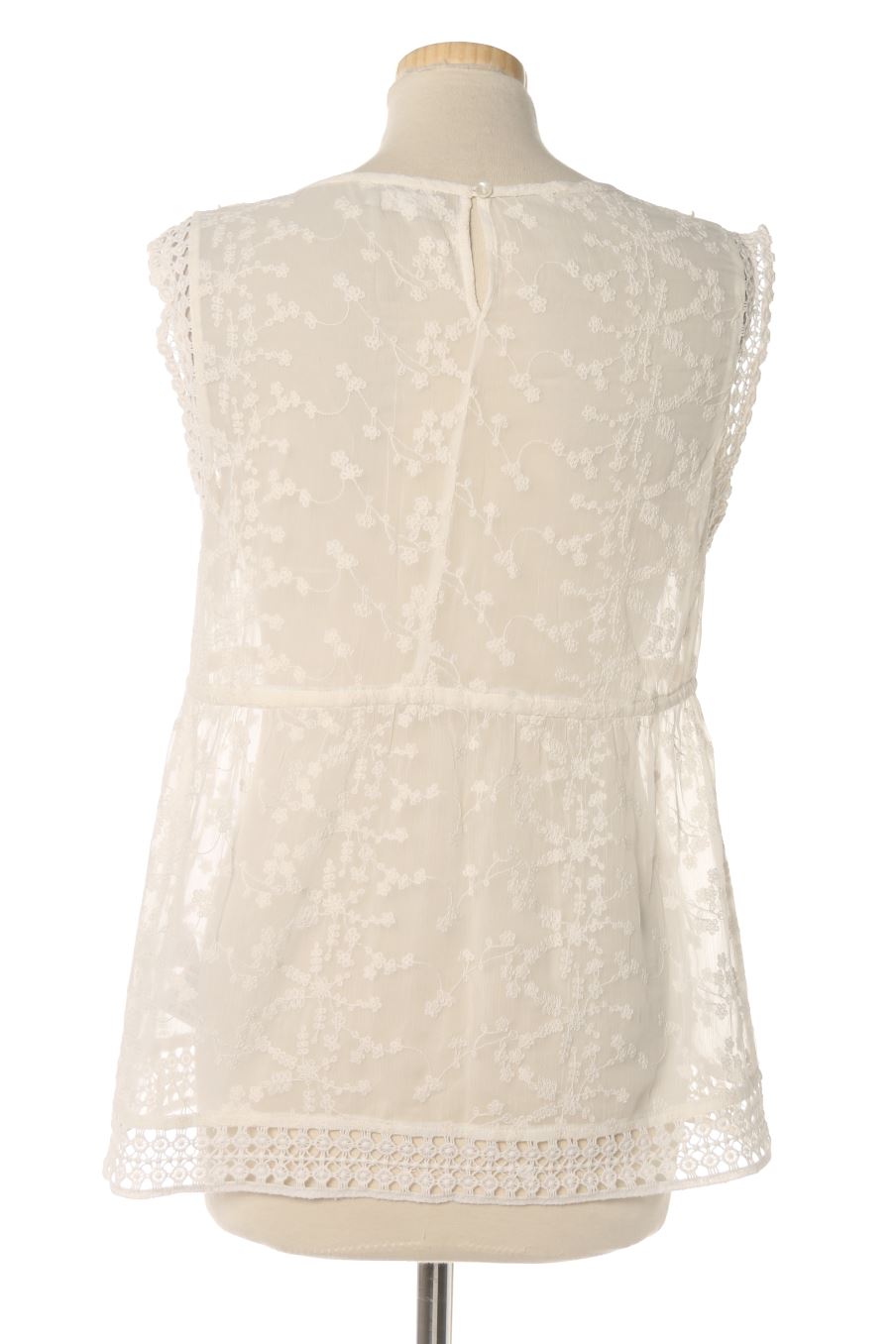 Top de Jacqueline Riu de la talla 38, de color blanco