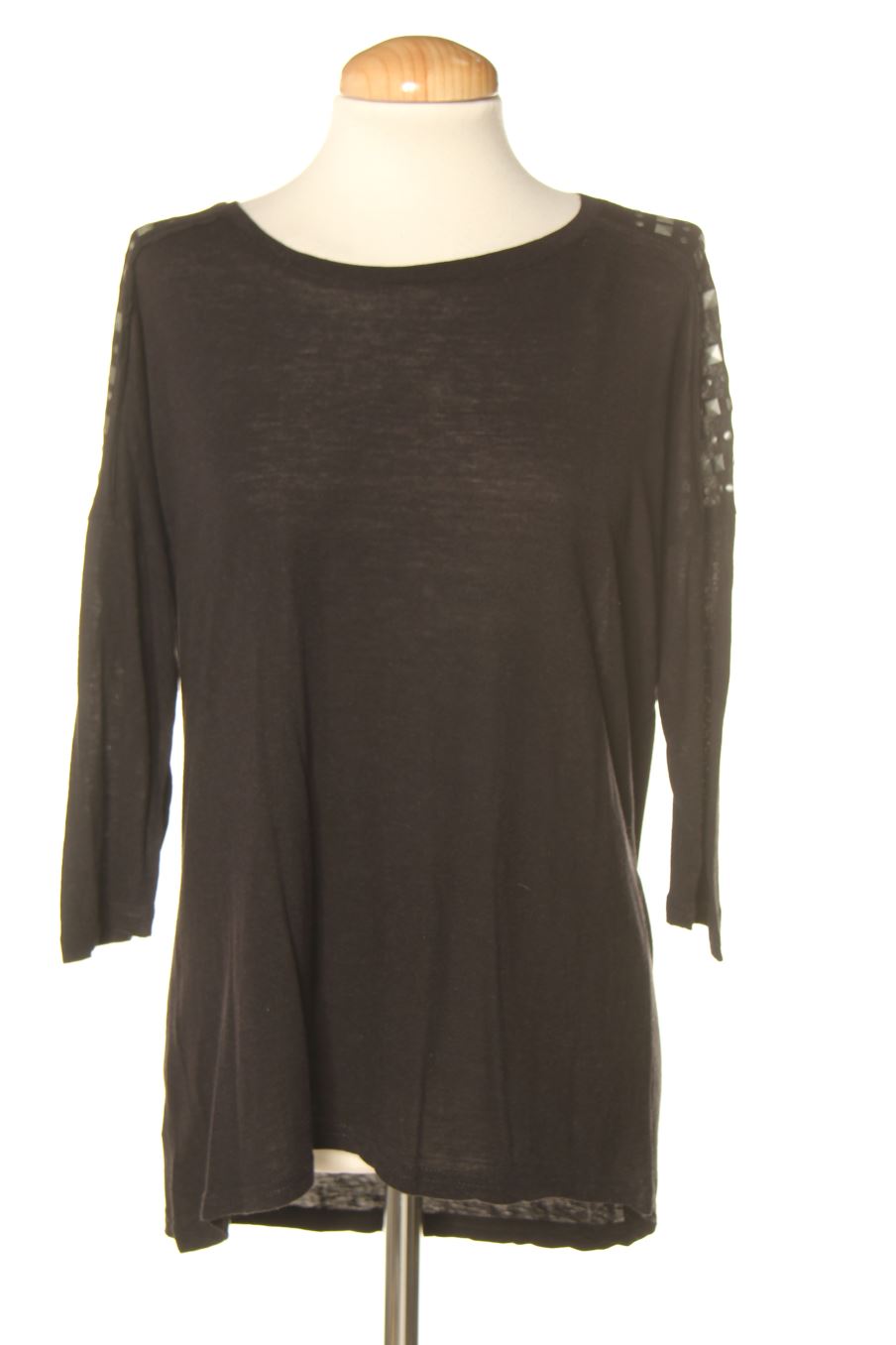 Langärmeliges T-Shirt von SUITEBLANCO Größe S, Farbe Schwarz, für