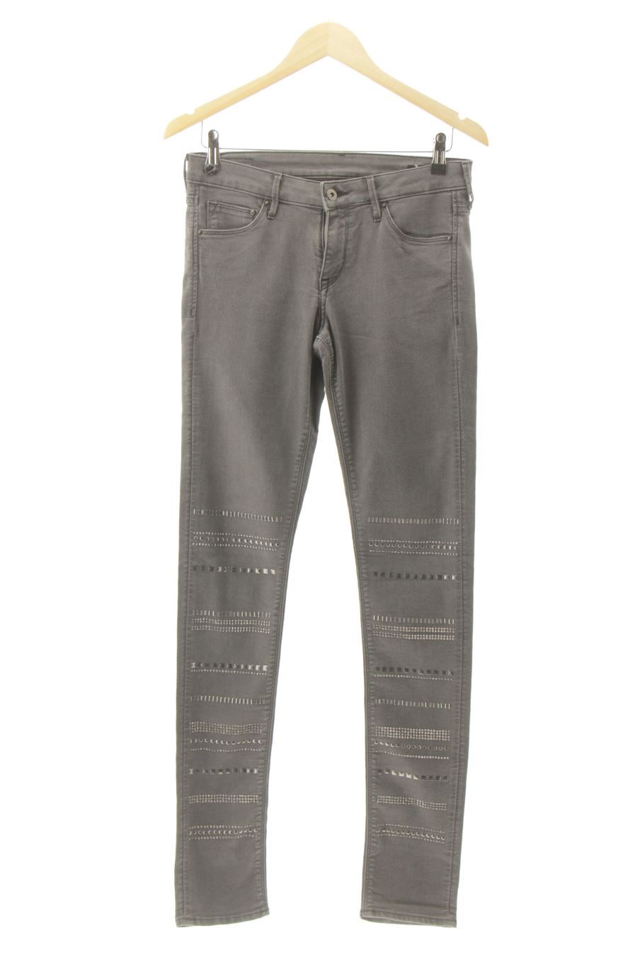 Jeans H&M de la taille 38, de couleur gris de denim