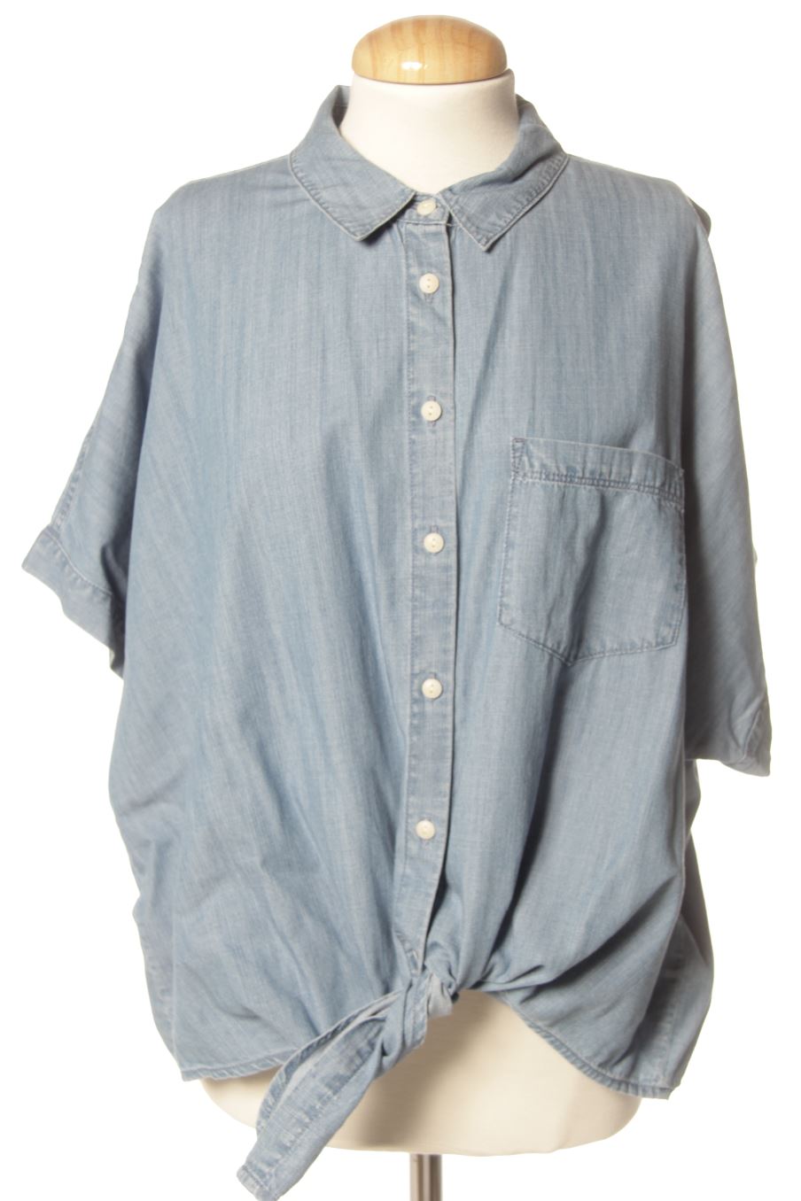 Chemise Madewell de la taille XL, de couleur bleu