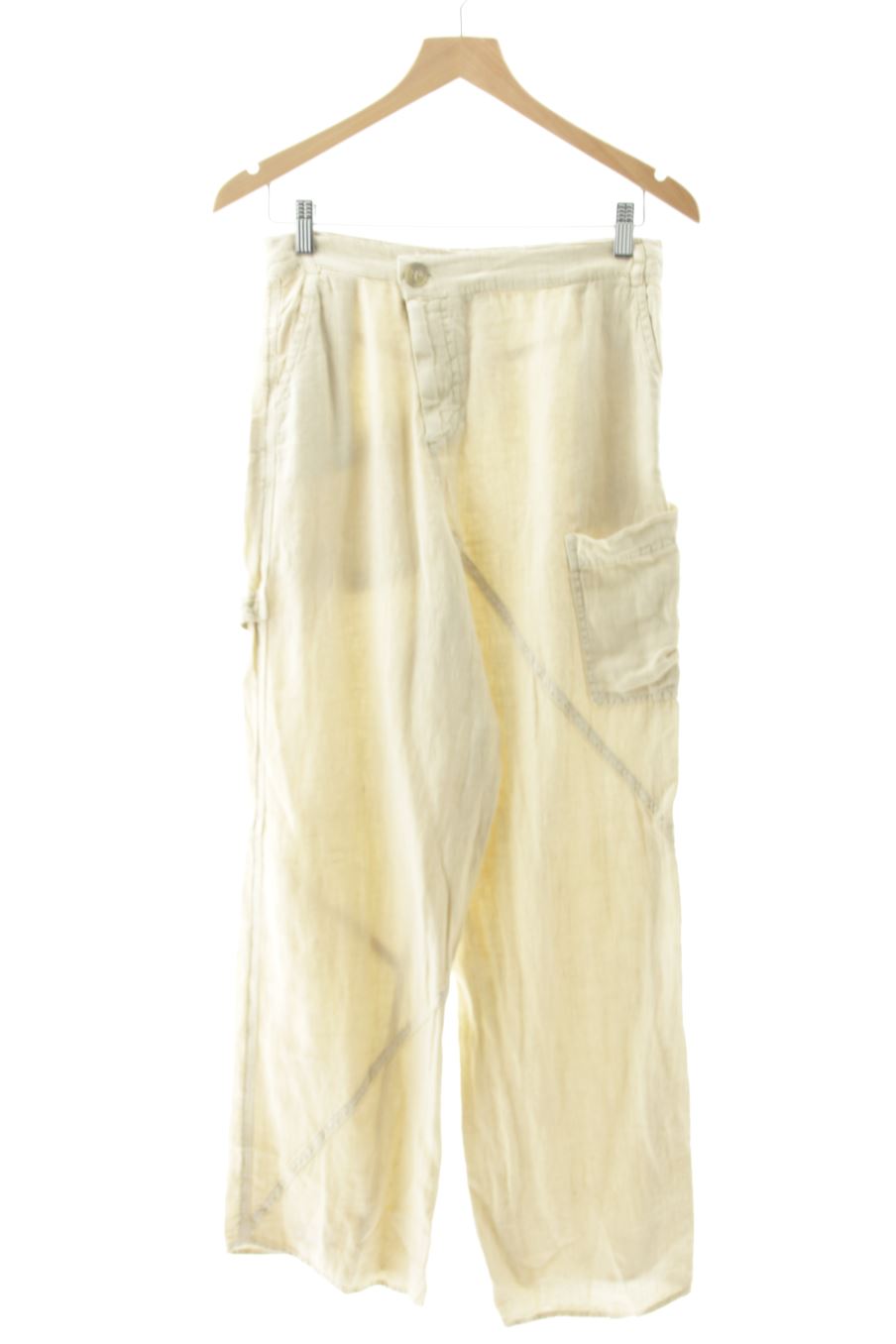 Pantaloni de Zara de la talla XS, de color beige
