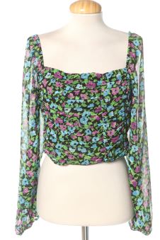 Blusa de manga larga M Bershka, foto 1 de 2