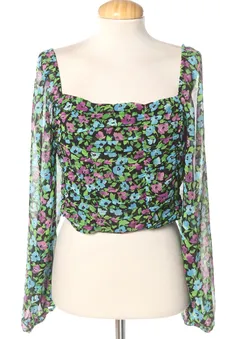 Blusa de manga larga M Bershka, foto 1 de 2