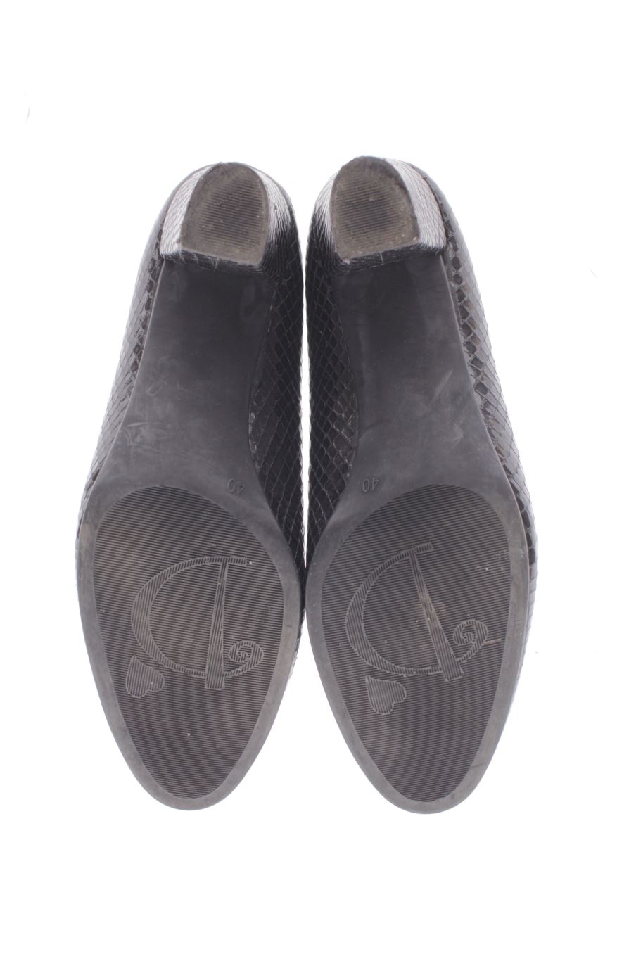 Zapatos de tacon de D chicas (Shoes) de la talla 40, de color negro de