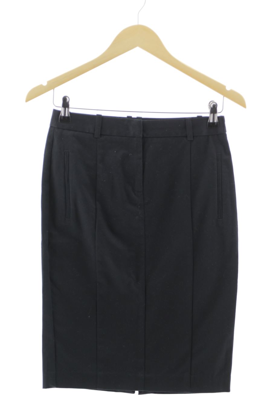 Falda de Zara de la talla XS, de color negro