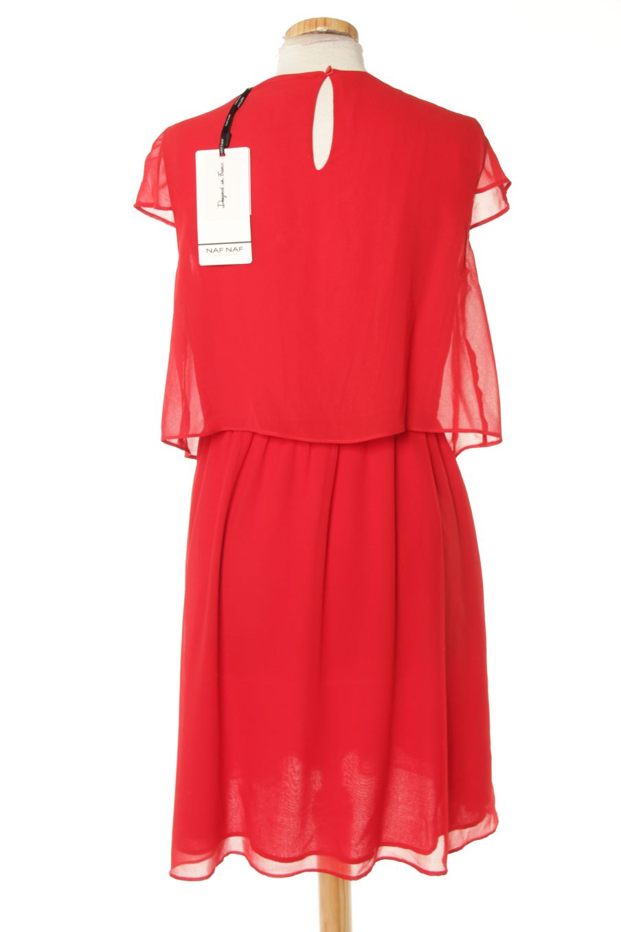 Robe casual Naf Naf de la taille 42, de couleur rouge
