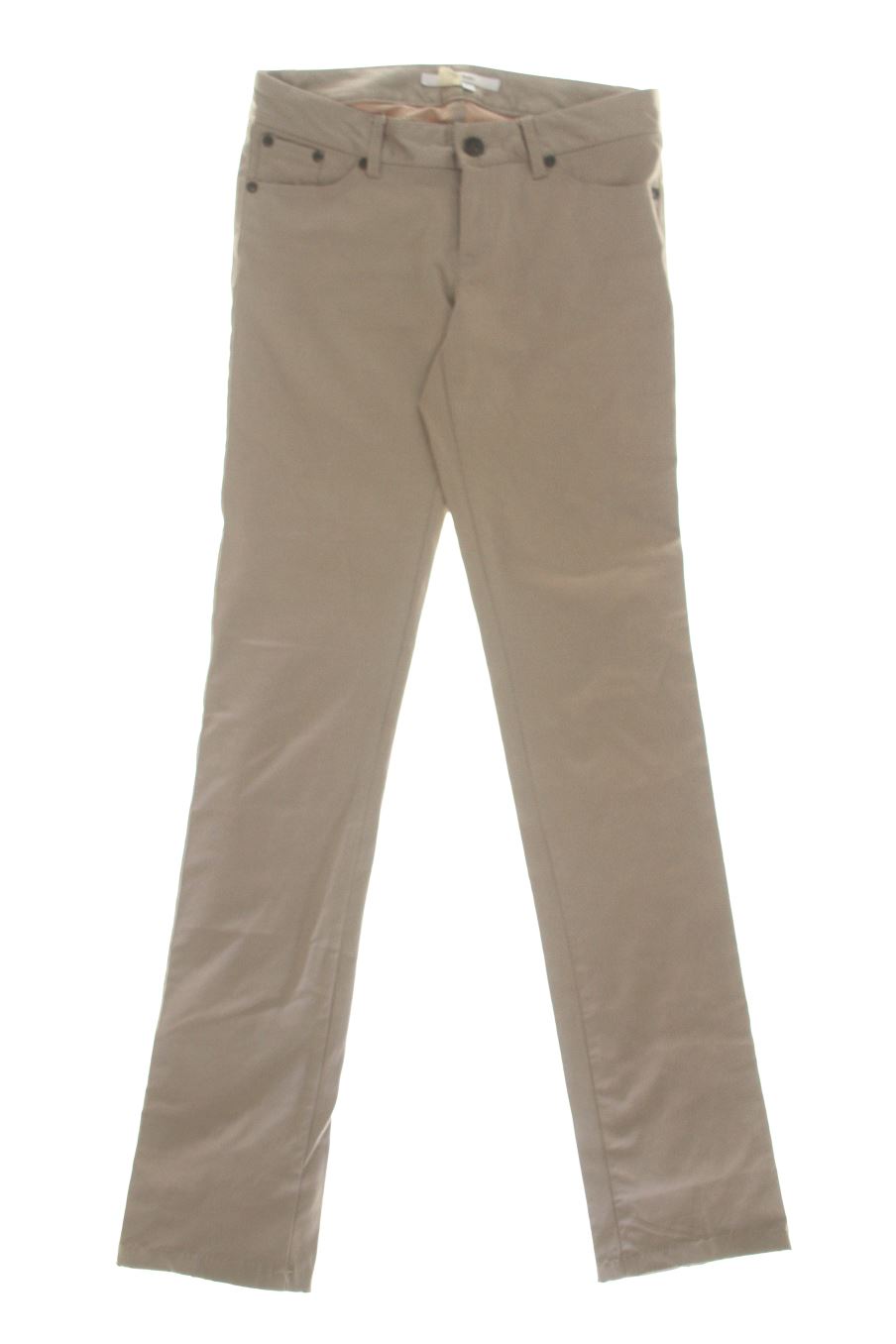 Pantalones de Zara de la talla 34, de color dorado