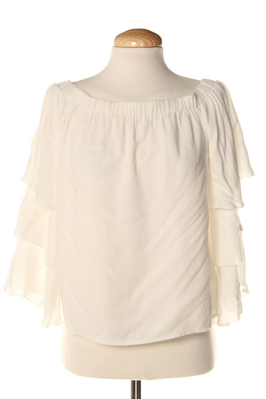 Blusa de manga larga de Ella moss de la talla M, de color blanco