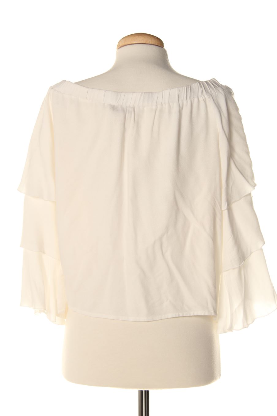 Blusa de manga larga de Ella moss de la talla M, de color blanco