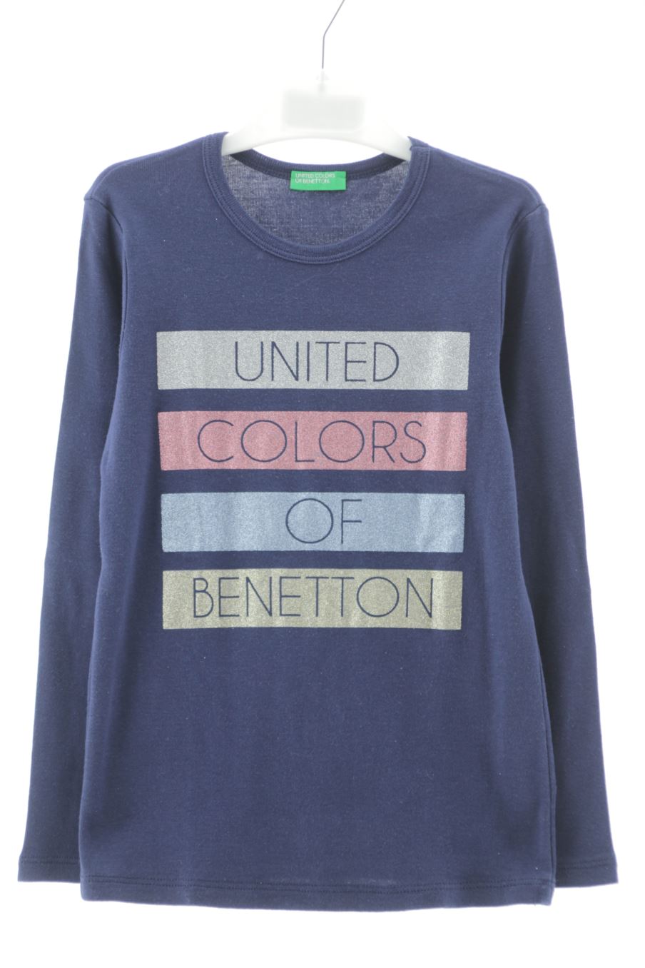 gebraucht Benetton Langärmeliges T-shirt Größe 116