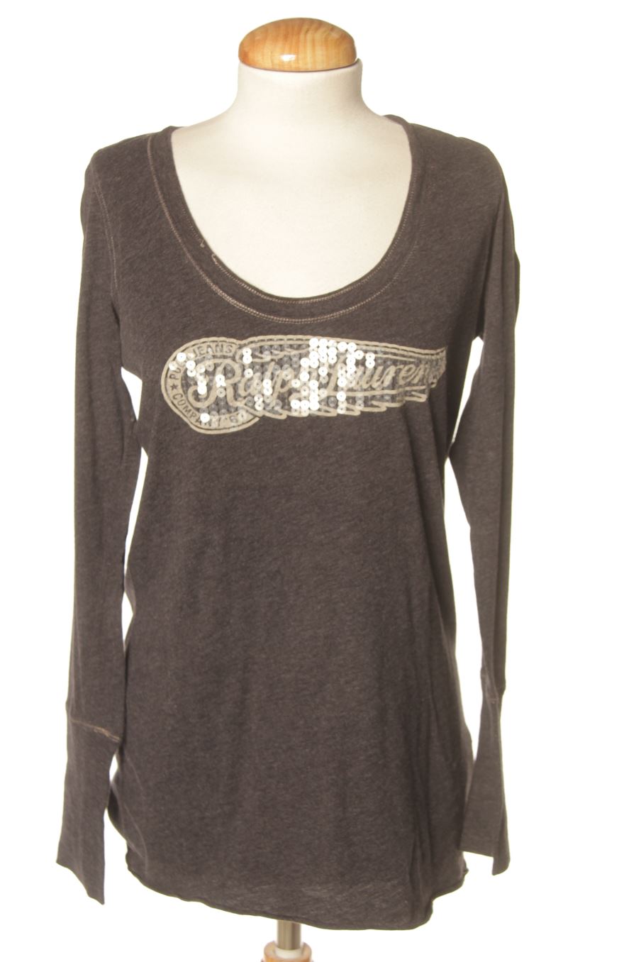 Camiseta manga larga de Ralph Lauren de la talla M, de color gris