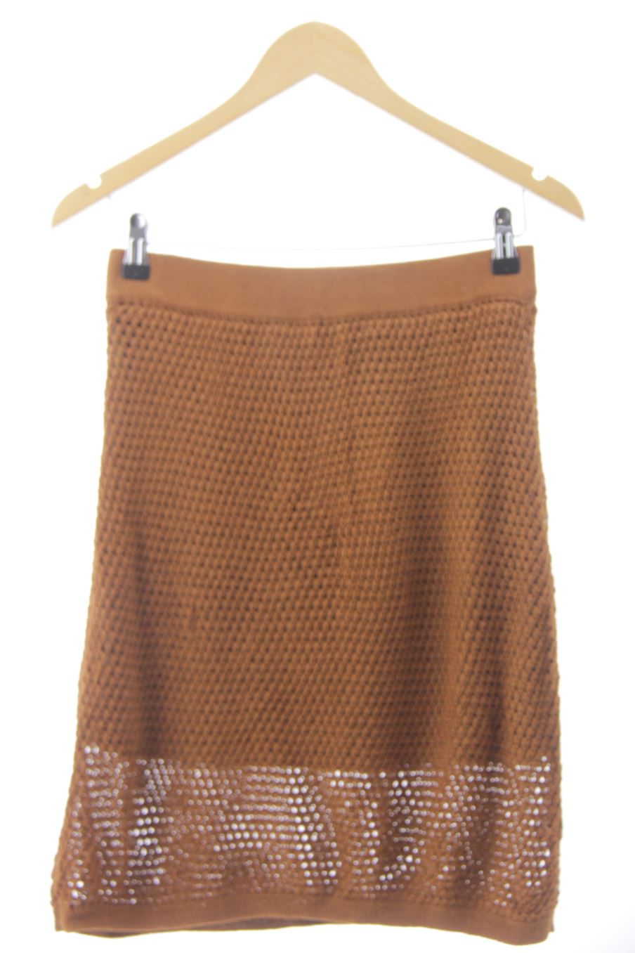 Falda de PERCENTIL de la talla 36, de color marrón