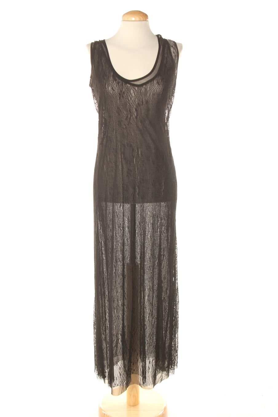 Vestido casual de Made in italy de la talla L, de color negro