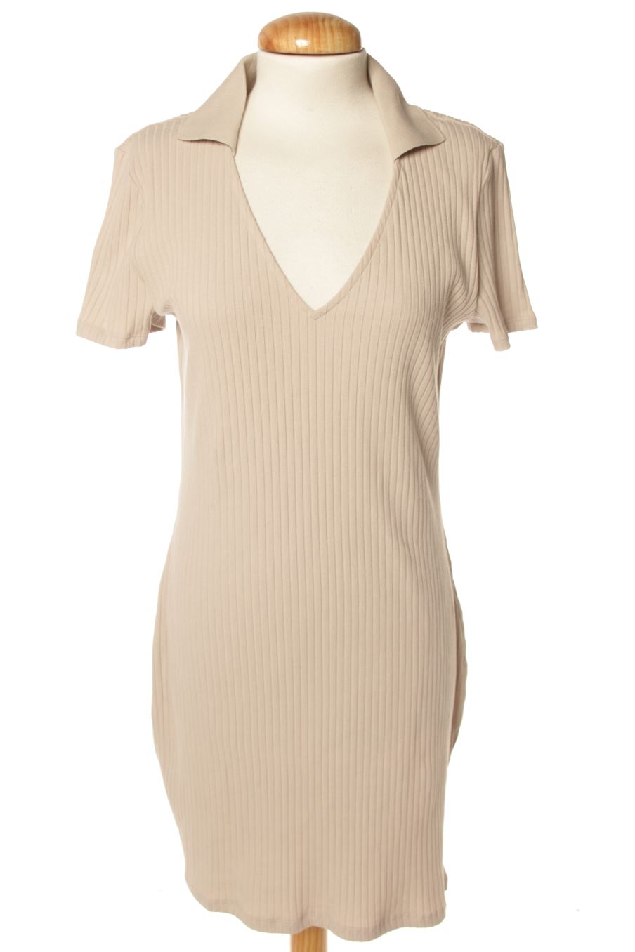 Robe casual H&M de la taille L, de couleur beige