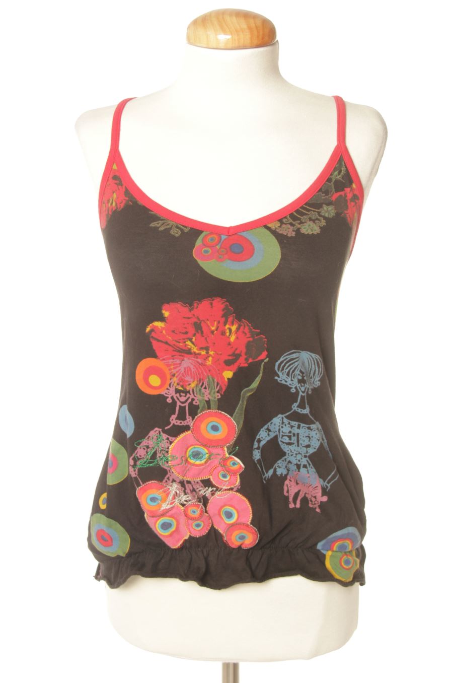 Camiseta sin mangas de Desigual de la talla S, de color estampado
